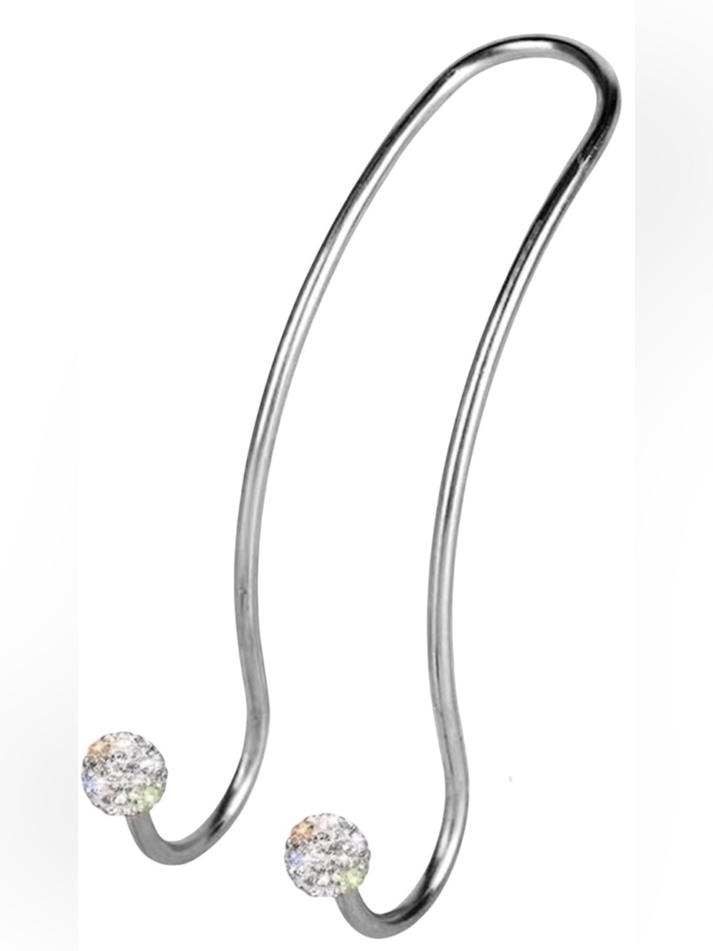 Purse Hook Car Hanger for Car with Purple or Clear Crystals